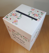 Pudełko na koperty z kosmee i anemonami wieczko